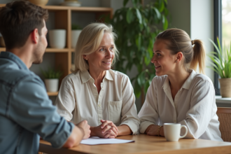 Femme d'âge moyen en consultation santé bien-être